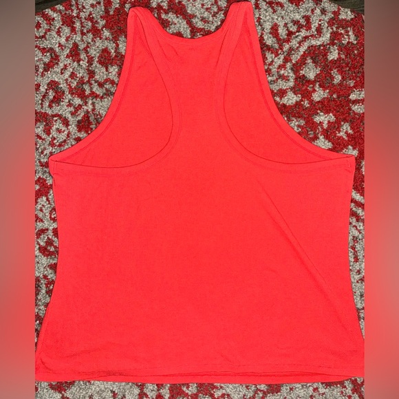 EUC Old Navy Women's UltraLite Active Racerback Rib-Knit Tank Top XXL Orange/Red - Picture 2 of 3